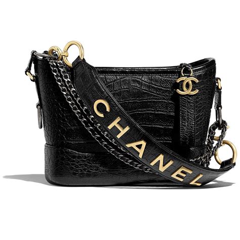 chanel gabrielle black bag small|chanel bag price list.